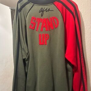 Green and Red 'Stand Up' Sweatshirt